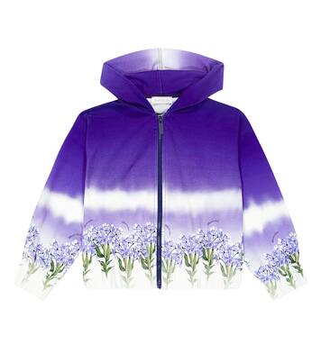 Printed cotton-blend hoodie | Monnalisa