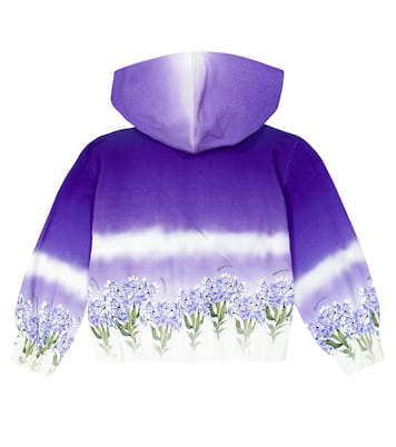 Printed cotton-blend hoodie | Monnalisa
