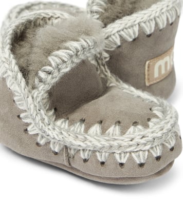 Baby shearling-lined suede booties | Mou Kids