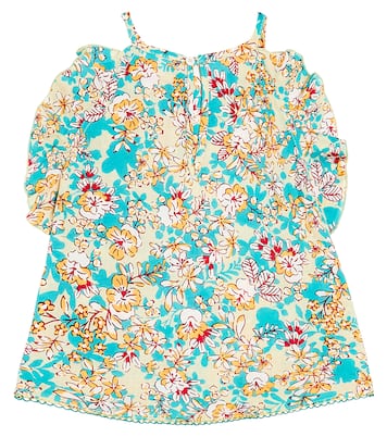 Alida floral ruffled top | Poupette St Barth Kids