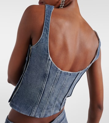 Bustier-Top aus Denim | Off-White