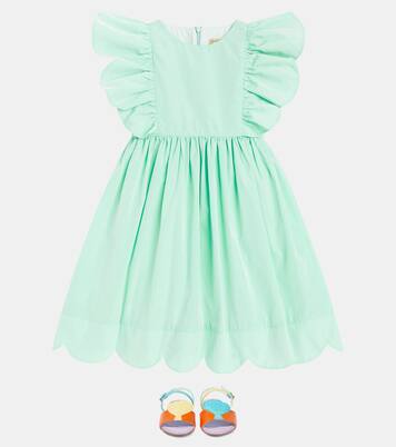Ruffled taffeta dress | Stella McCartney Kids