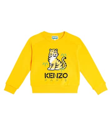 Logo printed cotton sweatshirt | Kenzo Kids