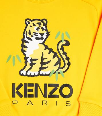 Logo printed cotton sweatshirt | Kenzo Kids