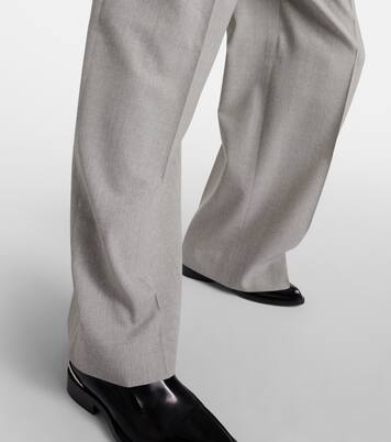 Pantalon ample à taille haute en laine | Ami Paris