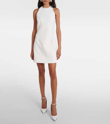 Bridal Verziertes Minikleid Therese aus Crêpe | Rebecca Vallance