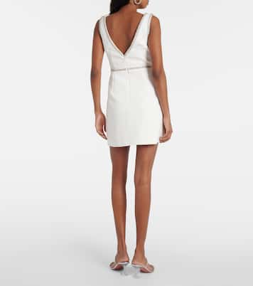 Verziertes Minikleid aus Crêpe | Self-Portrait