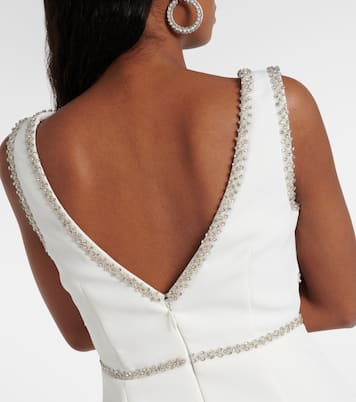 Verziertes Minikleid aus Crêpe | Self-Portrait