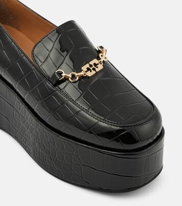 Plateau-Loafers aus Lederimitat | Ganni