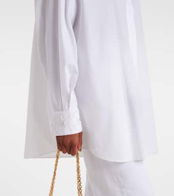 Besticktes Hemd aus Baumwollpopeline | Dolce&Gabbana
