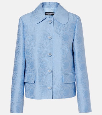 Cotton and silk-blend jacquard jacket | Dolce&Gabbana