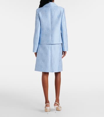 Cotton and silk-blend jacquard jacket | Dolce&Gabbana