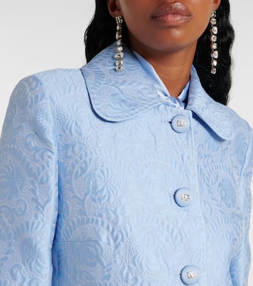 Cotton and silk-blend jacquard jacket | Dolce&Gabbana