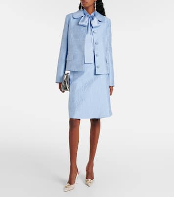 Cotton and silk-blend jacquard jacket | Dolce&Gabbana