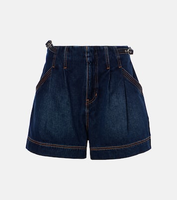 Short Jaffe à taille haute en jean | Veronica Beard