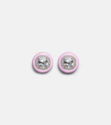 Boucles d'oreilles en or blanc 18 ct et diamants | Kamyen
