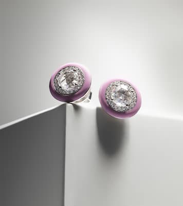 Boucles d'oreilles en or blanc 18 ct et diamants | Kamyen