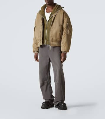 Broad smocked bomber jacket | Entire Studios