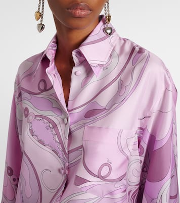 Camicia Orchidee in twill di seta | Pucci