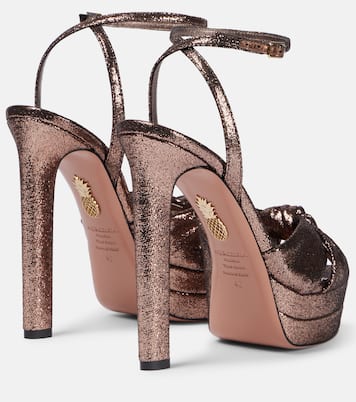 Cupid Plateau 130 glitter platform sandals | Aquazzura