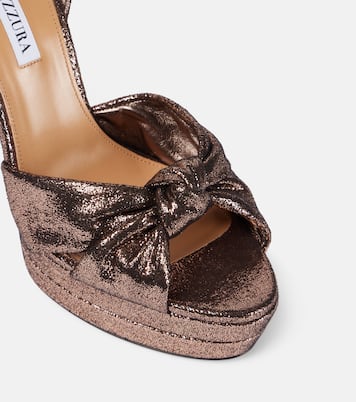 Cupid Plateau 130 glitter platform sandals | Aquazzura