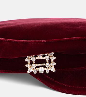 Baker Boy velvet newsboy cap | Roger Vivier
