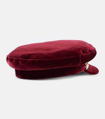 Baker Boy velvet newsboy cap | Roger Vivier