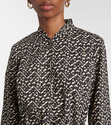 Robe chemise imprimée en coton | Tory Burch