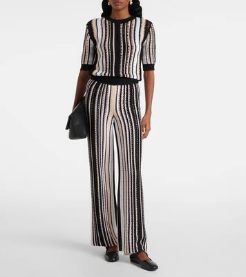 Gerade Hose aus Häkelstrick | Missoni