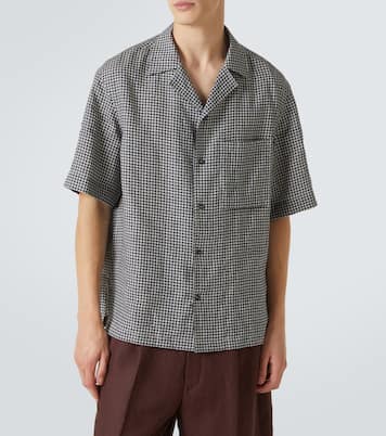 格纹亚麻衬衫 | Loro Piana