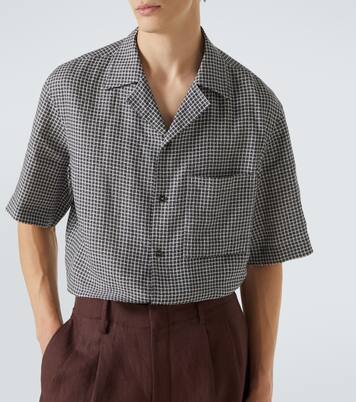 格纹亚麻衬衫 | Loro Piana