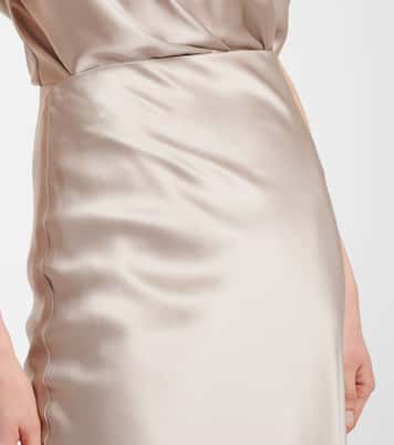Silk satin maxi skirt | The Sei
