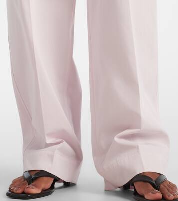 Pantalones rectos de algodón | Toteme