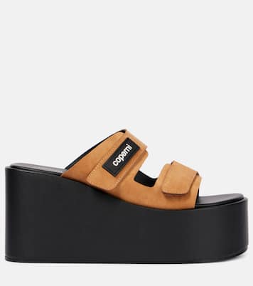 Wedge-Sandalen aus Veloursleder | Coperni