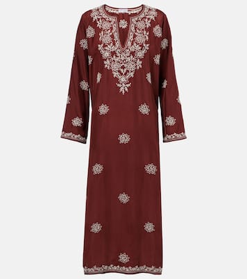 Bestickter Kaftan aus Seide | Juliet Dunn