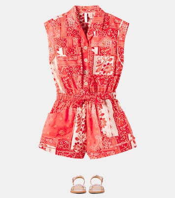 Mono Tutina de algodón con paisley | Zimmermann Kids