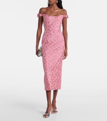 Robe midi Amina à sequins | Markarian