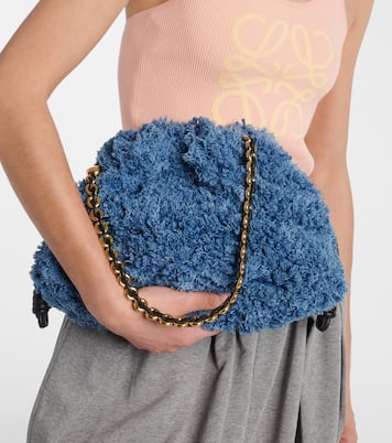 Flamenco Medium denim clutch | Loewe