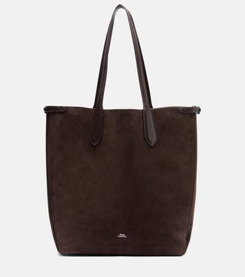 Leather-trimmed suede shopper | Polo Ralph Lauren