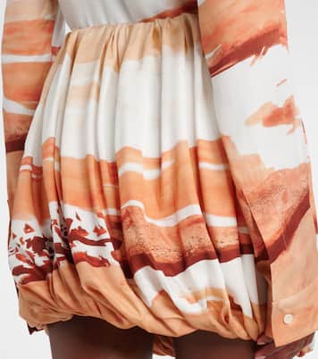 Printed draped miniskirt | JW Anderson