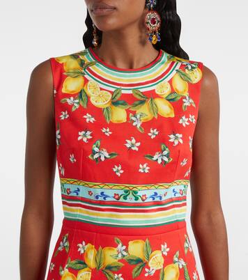 Printed cotton minidress | Dolce&Gabbana
