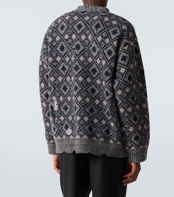 Sibling oversized wool cardigan | Wales Bonner