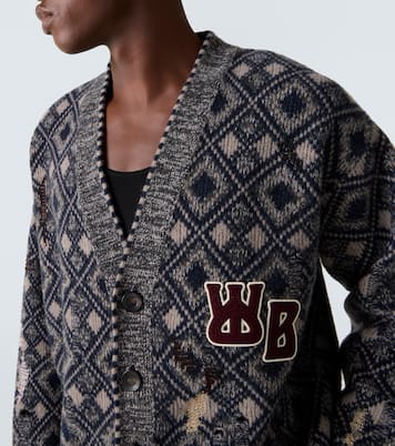 Sibling oversized wool cardigan | Wales Bonner