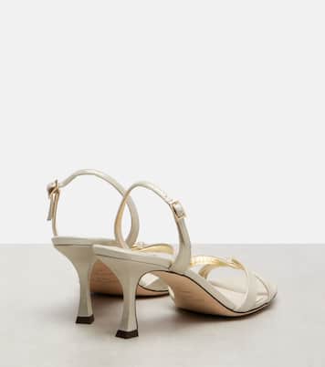 Slingback-Sandalen Elsy 70 aus Metallic-Leder | Jimmy Choo