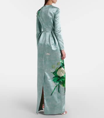 Floral satin gown | Erdem