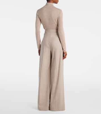 Pantalon ample Zulia en cachemire mélangé | Max Mara