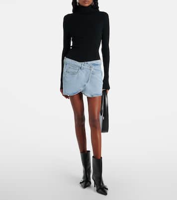 Logo leather ankle boots | Coperni