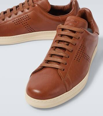 Warwick perforated leather sneakers | Tom Ford