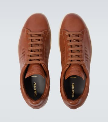 Warwick perforated leather sneakers | Tom Ford