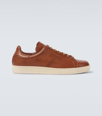Warwick perforated leather sneakers | Tom Ford